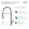 Kibi Aurora Single Handle Pull Down Kitchen Sink Faucet KKF2003CH - alternate 7